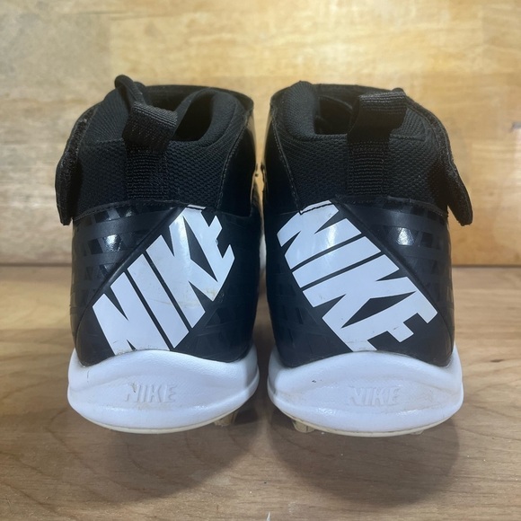 Nike SuperBad Strike Mens Size 13 Football Cleats Shoes  Black White 510951-001 - Picture 4 of 11